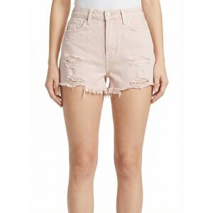 J Brand Womens Pink High Rise Cut Distressed Jean Shorts Coquette Size 29 Preppy